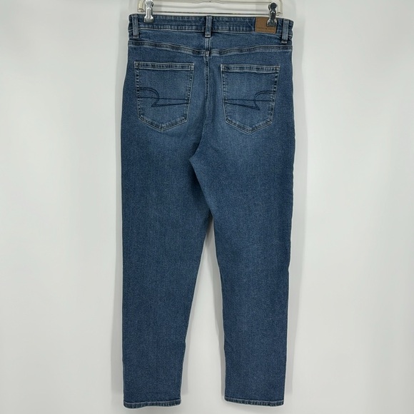 American Eagle Stretch Mom Jeans-Size 12 Long - Picture 4 of 8
